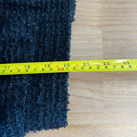 Joie Womens Glitters Full Zip Bomber Boucle Knit Jacket MEDIUM Black - Picture 12 of 12